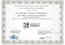 Certifikát Handicap friendly