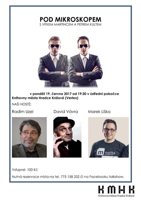 Talk show Pod mikroskopem s Davidem Vávrou