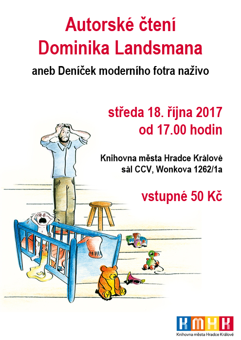 Autorské čtení Dominika Landsmana aneb Deníček moderního fotra naživo