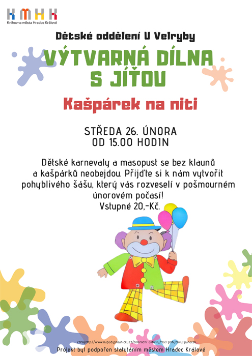 Výtvarná dílna - Kašpárek na niti