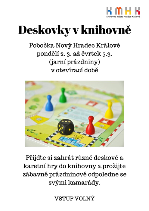 Deskovky v knihovně