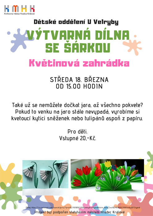 Výtvarná dílna - Květinová zahrádka - zrušeno