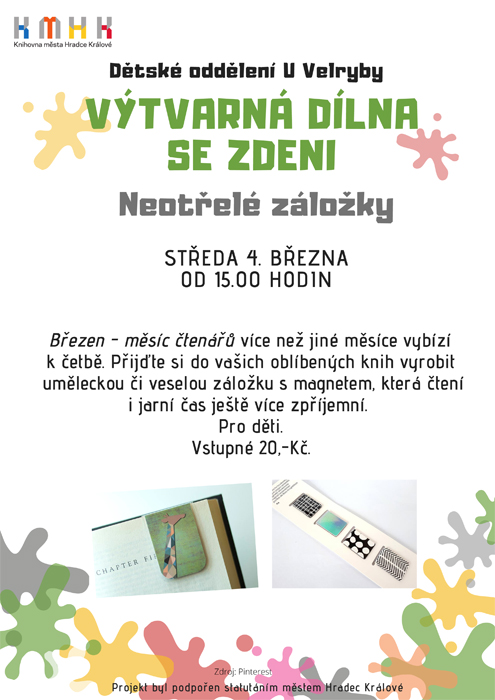 Výtvarná dílna - Neotřelé záložky