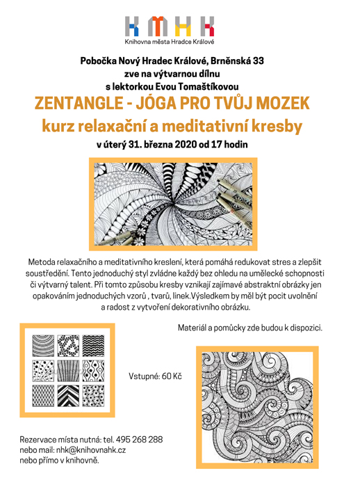 Zentangle - Kurz meditativní kresby - zrušeno