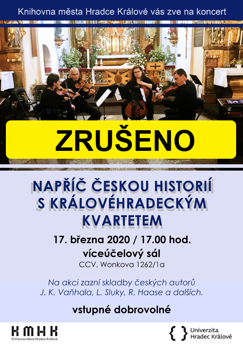 Napříč českou historií s Královéhradeckým kvartetem - zrušeno