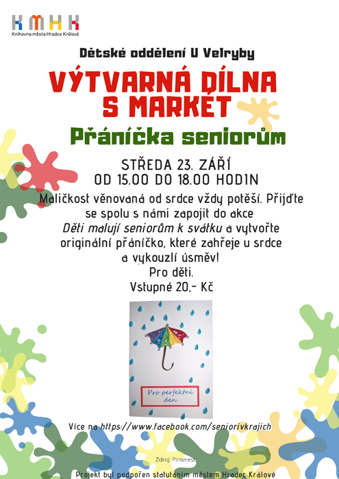 Výtvarná dílna - Přáníčka seniorům