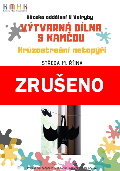 ZRUŠENO - Výtvarná dílna - Hrůzostrašní netopýři