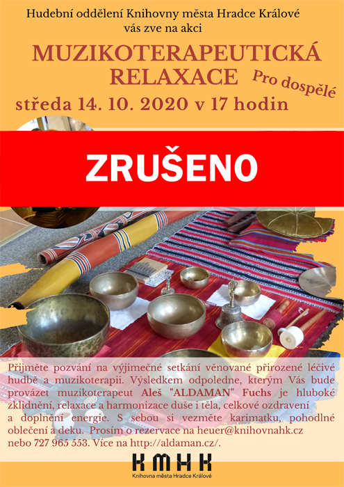 ZRUŠENO - Muzikorelaxace pro dospělé 