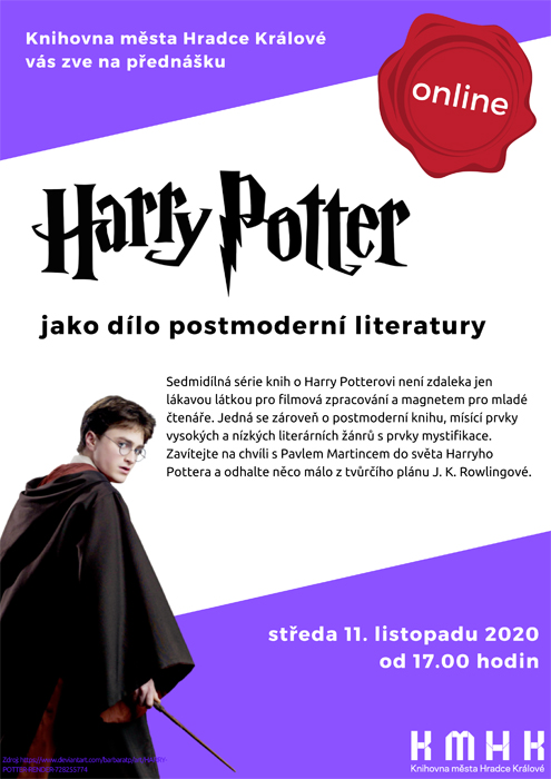 Harry Potter jako dílo postmoderní literatury - online přednáška