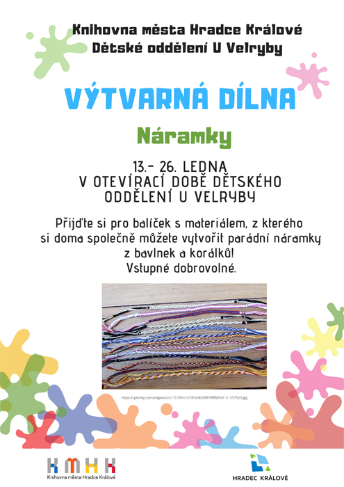 ZRUŠENO - Výtvarná dílna - Náramky