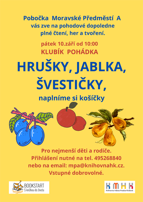 Klubík Pohádka - Hrušky, jablka, ...