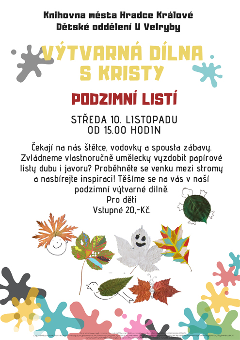 Výtvarná dílna - Podzimní listí