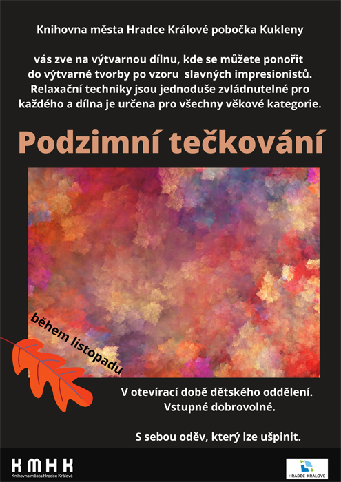 Výtvarná dílna - Podzimní tečkování