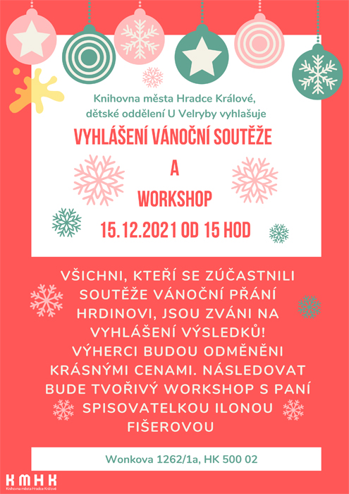 Vyhlášení vánoční soutěže a workshop