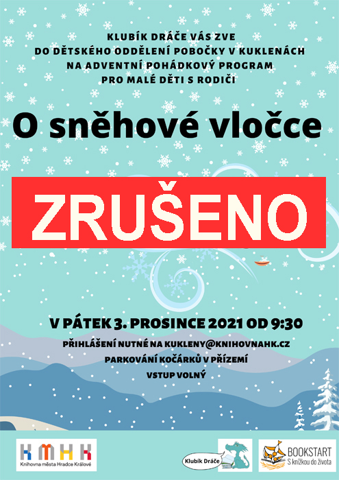 ZRUŠENO - Klubík Dráče - O sněhové vločce