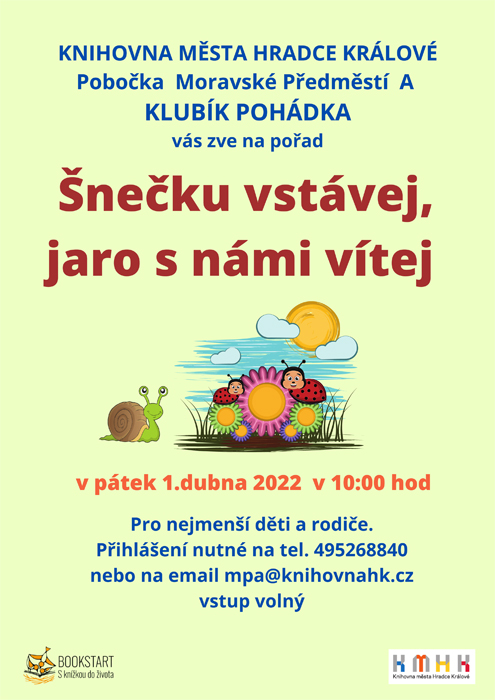 Klubík Pohádka - Šnečku vstávej, jaro s námi vítej