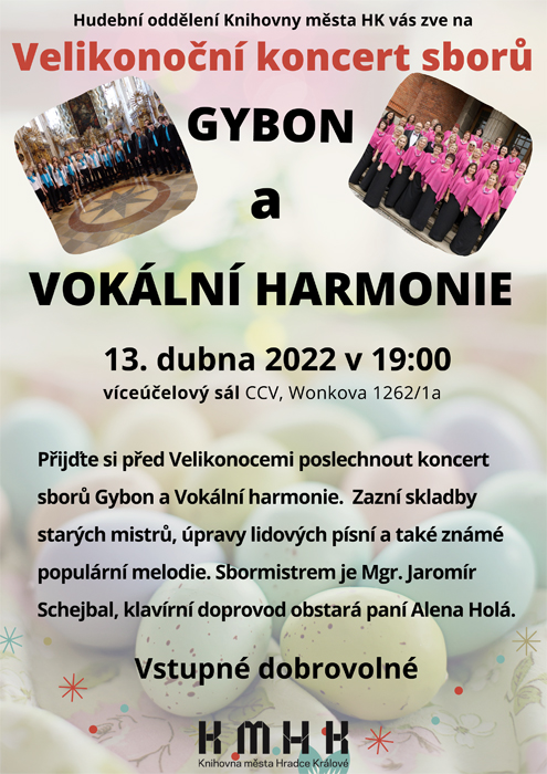 Velikonoční koncert sborů Gybon a Vokální Harmonie