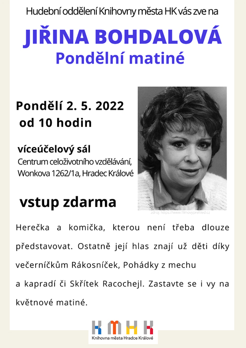 Pondělní matiné - Jiřina Bohdalová