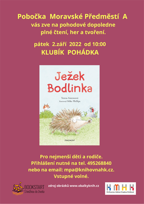 Klubík Pohádka - Ježek Bodlinka