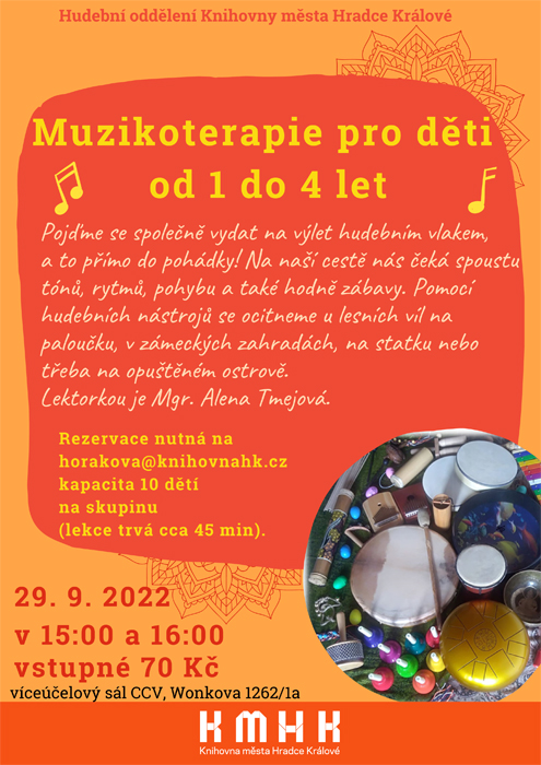 ZRUŠENO - Muzikoterapie pro děti od 1 do 4 let