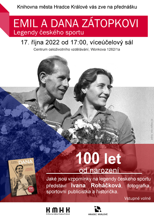 ZRUŠENO – Emil a Dana Zátopkovi - Legendy českého sportu