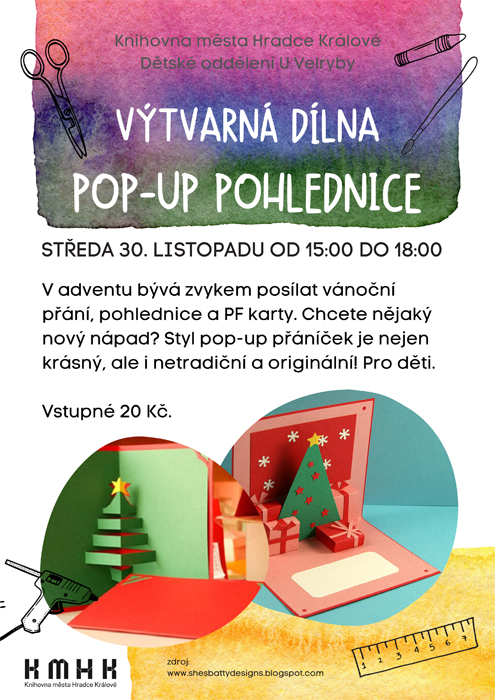 Výtvarná dílna – Pop up pohlednice