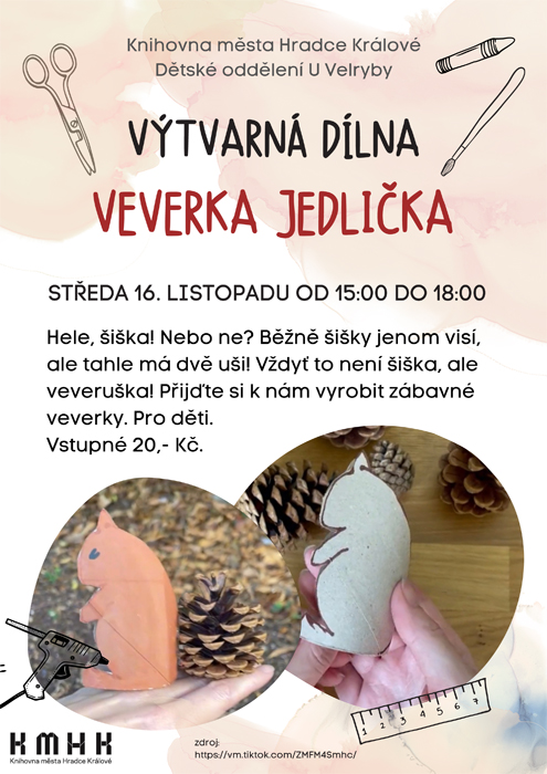 Výtvarná dílna – Veverka Jedlička