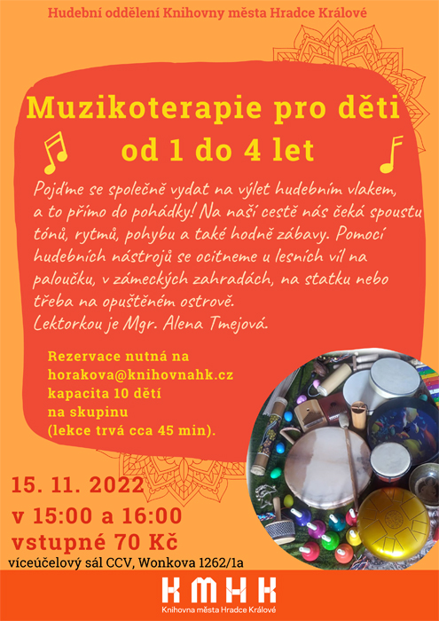 ZRUŠENO – Muzikoterapie pro děti od 1 do 4 let