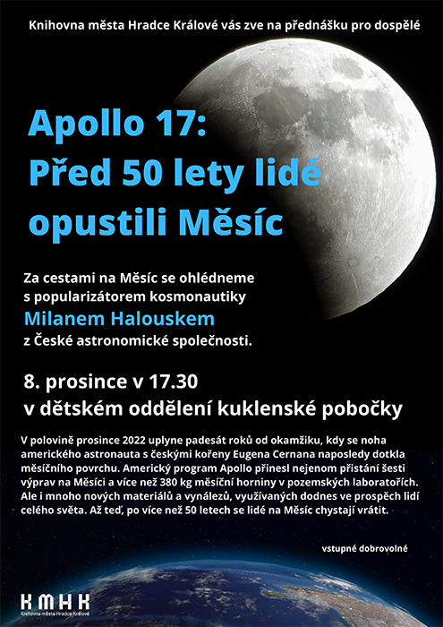 Apollo 17 – Před 50 lety lidé opustili Měsíc