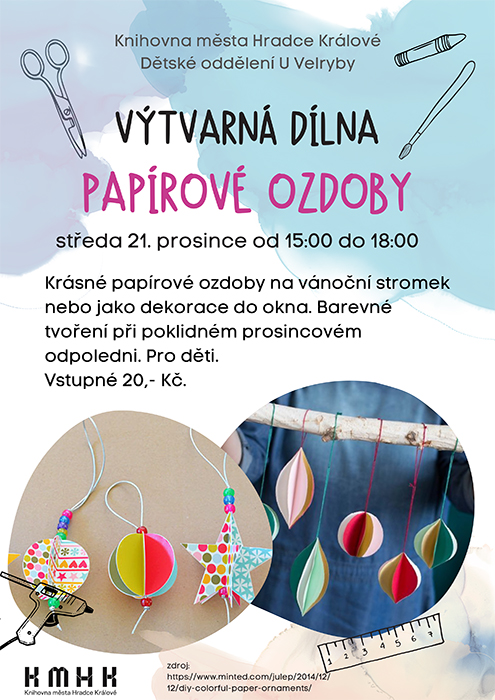 Výtvarná dílna – Papírové ozdoby