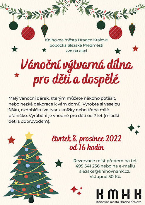 Vánoční výtvarná dílna pro děti a dospělé