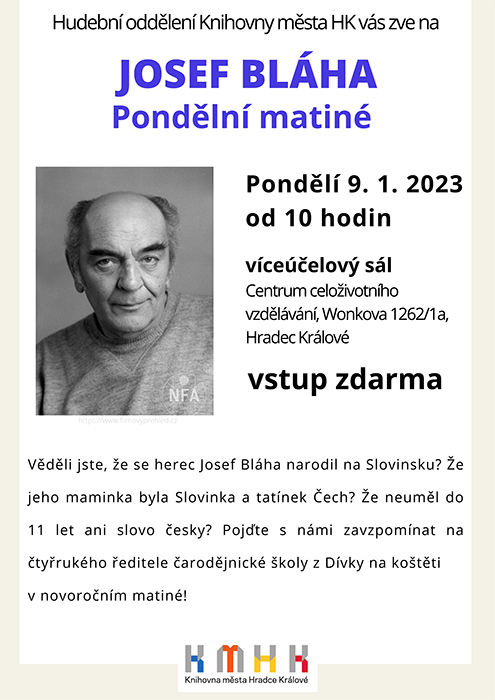 Pondělní matiné – Josef Bláha