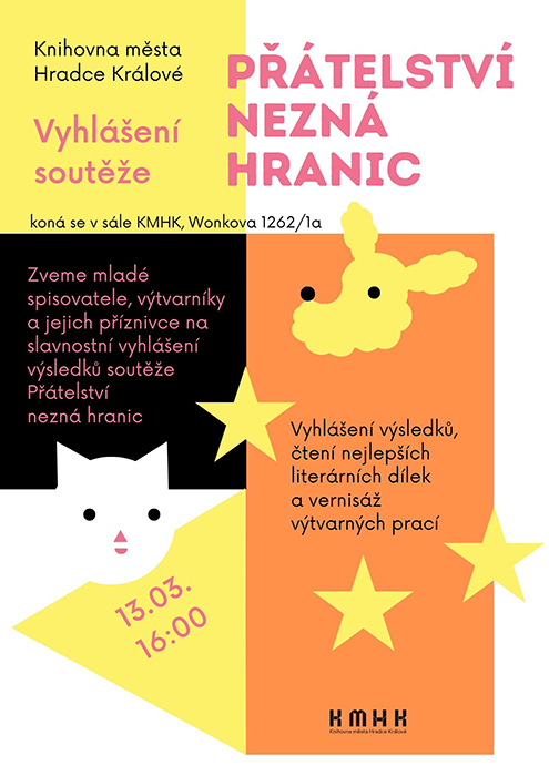 Vyhlášení literární a výtvarné soutěže Přátelství nezná hranic