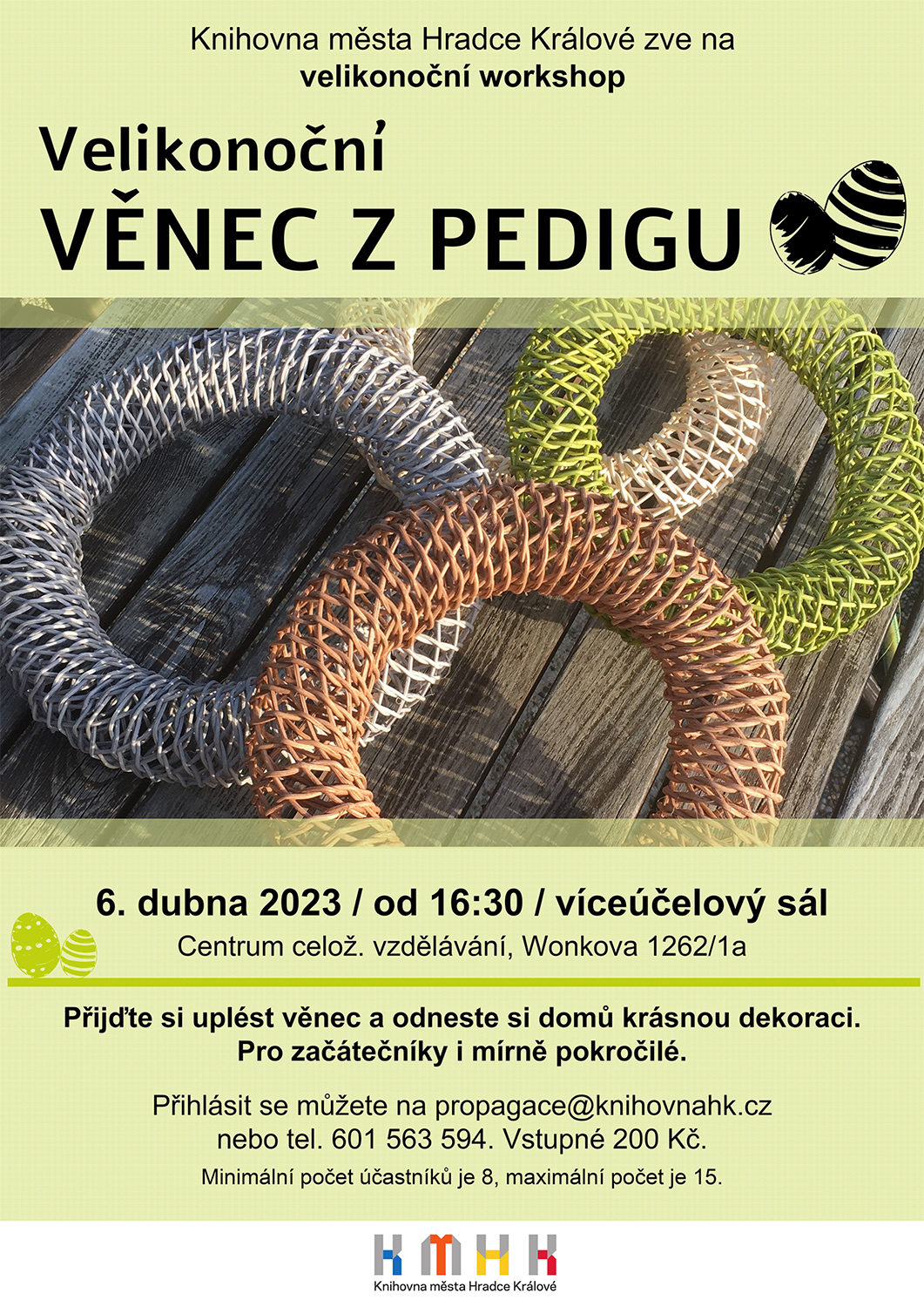 Velikonoční věnec z pedigu
