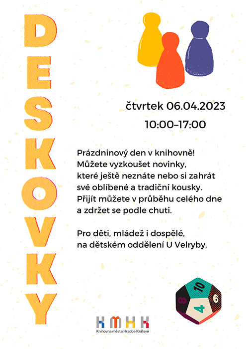 Deskovky v knihovně