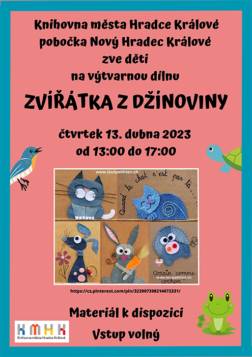 Výtvarná dílna – Zvířátka z džínoviny