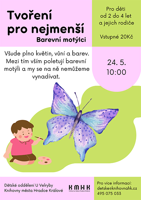 Tvoření pro nejmenší – Barevní motýlci