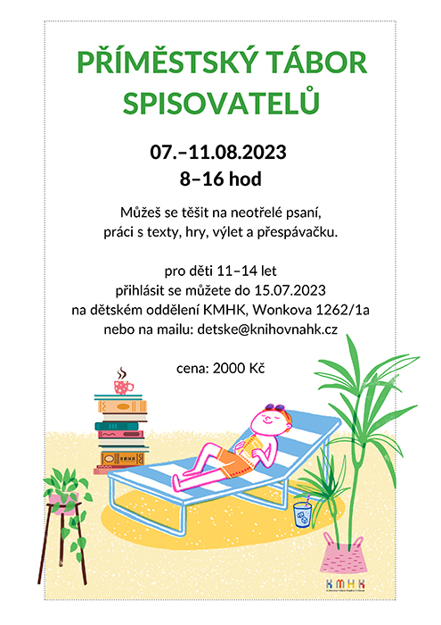KAPACITA NAPLNĚNA – Příměstský tábor spisovatelů