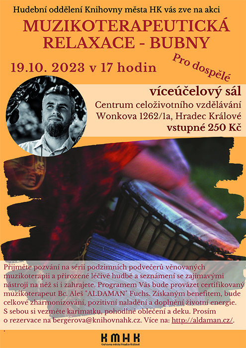 Muzikorelaxace pro dospělé – bubny