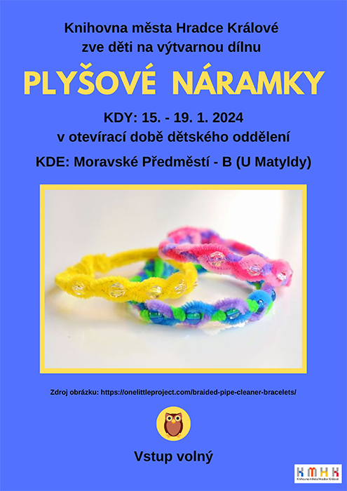 Výtvarná dílna – Plyšové náramky