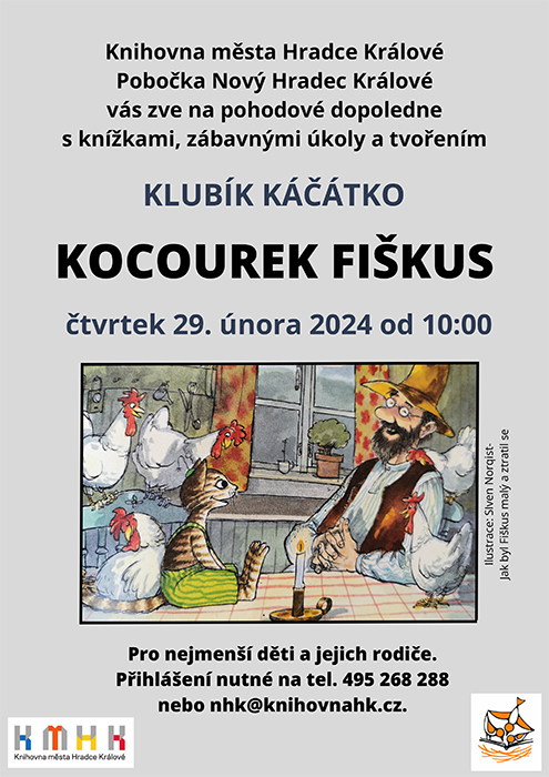 Klubík Káčátko – Kocourek Fiškus