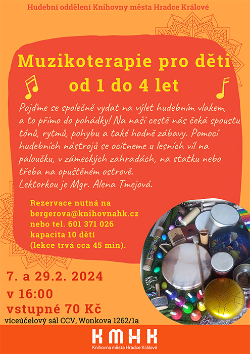 ZRUŠENO – Muzikoterapie pro děti od 1 do 4 let