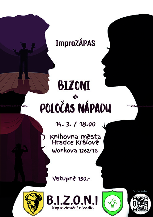 Zápas v improvizaci – Bizoni vs. Poločas nápadu