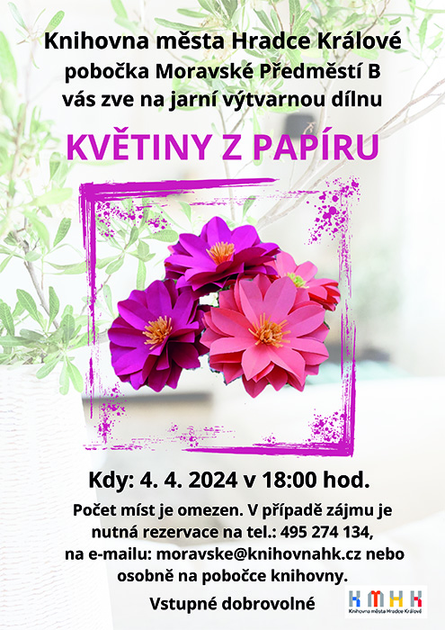 Výtvarná dílna – Květiny z papíru