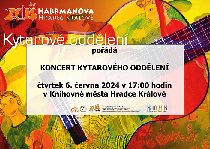 Koncert kytarového oddělení ZUŠ Habrmannova