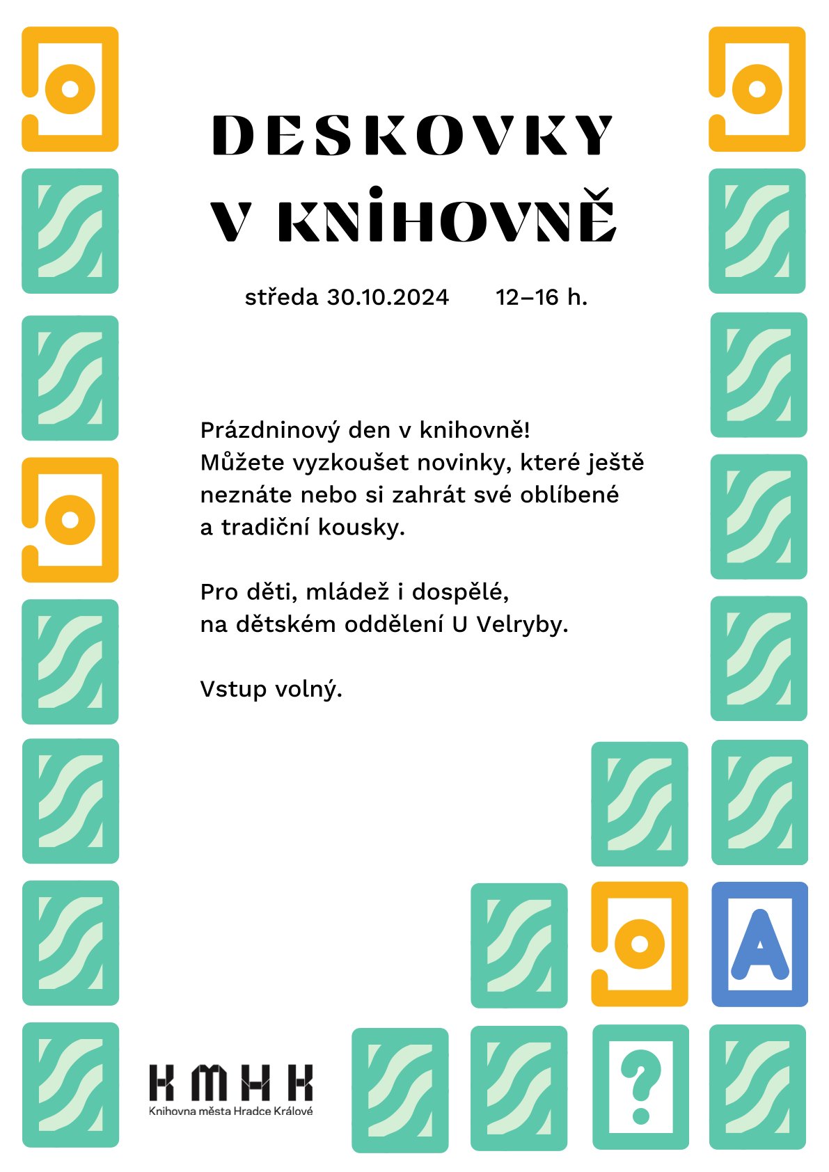 Deskovky v knihovně