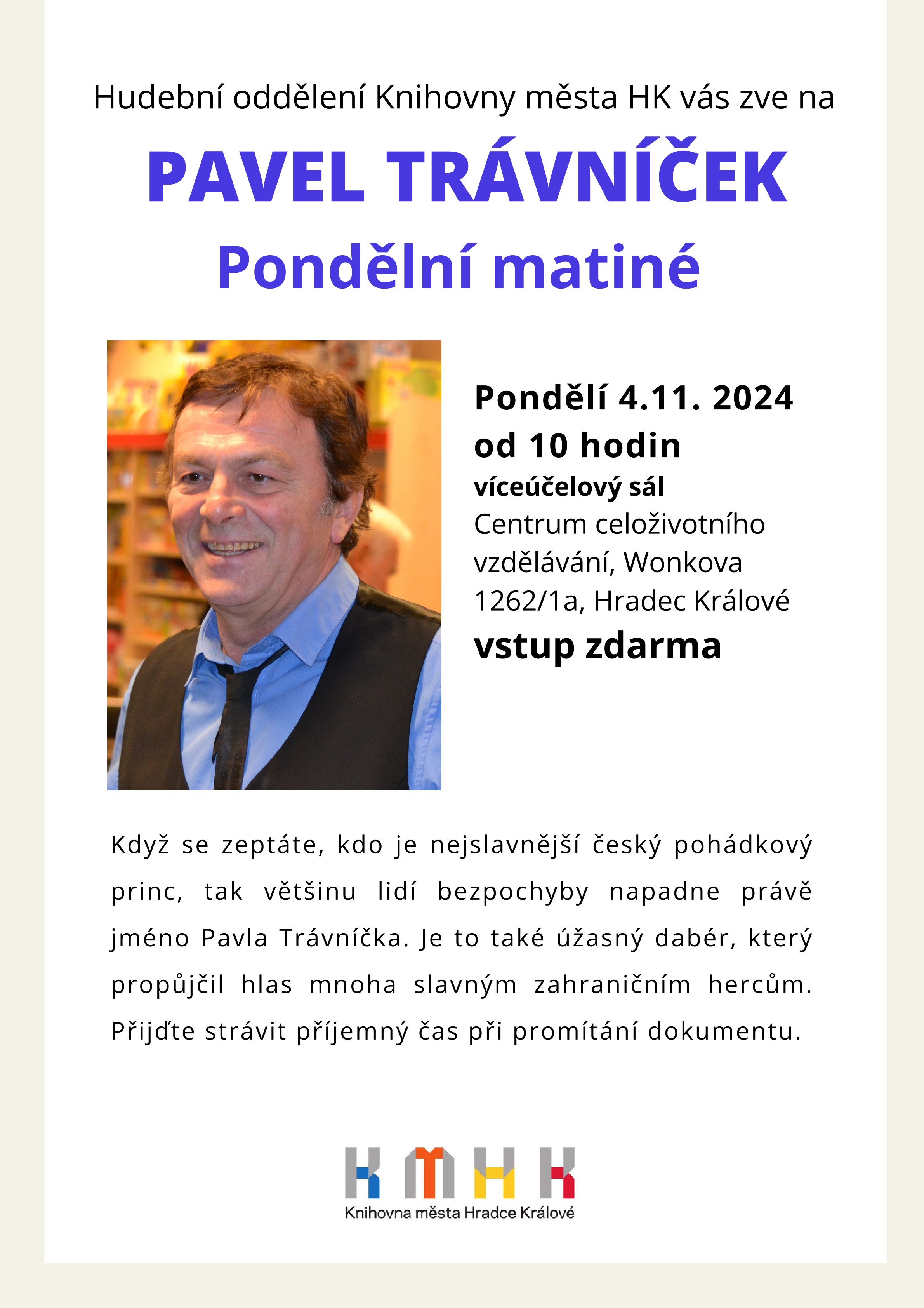 Pondělní matiné – Pavel Trávníček