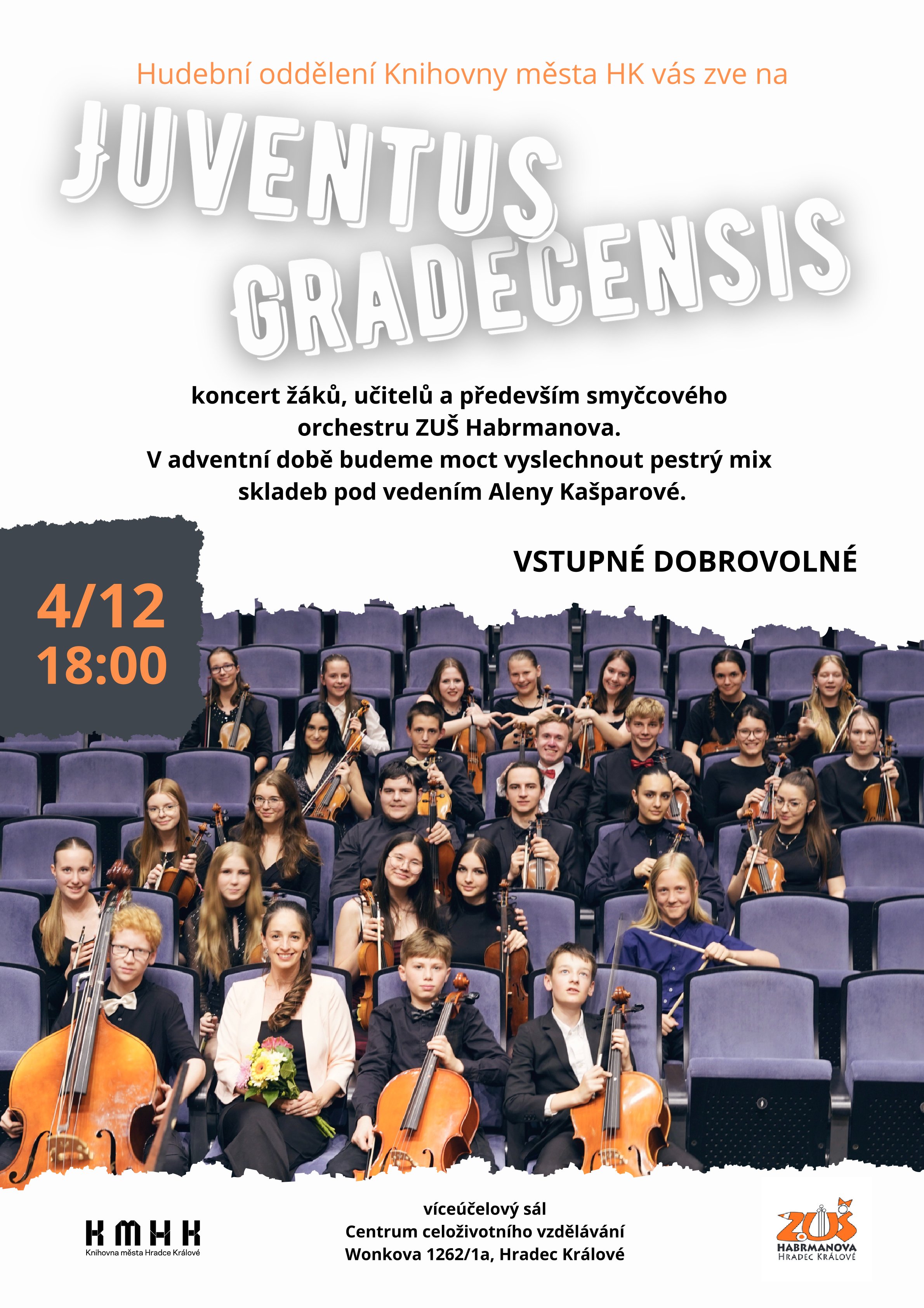 Koncert smyčcového orchestru ZUŠ Habrmanova