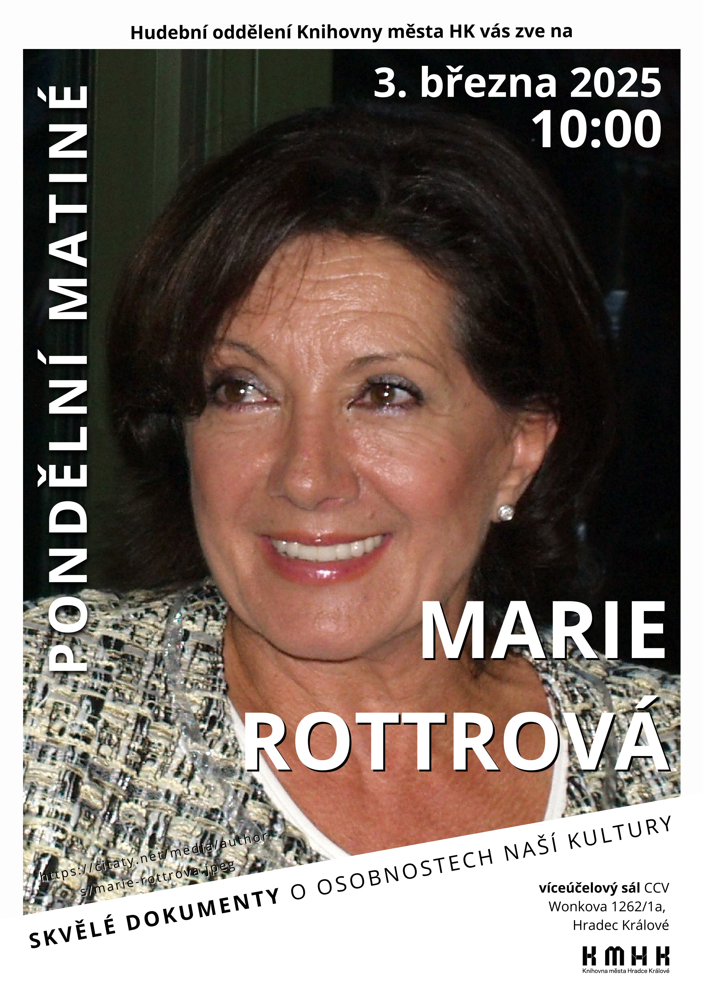 Pondělní matiné – Marie Rottrová