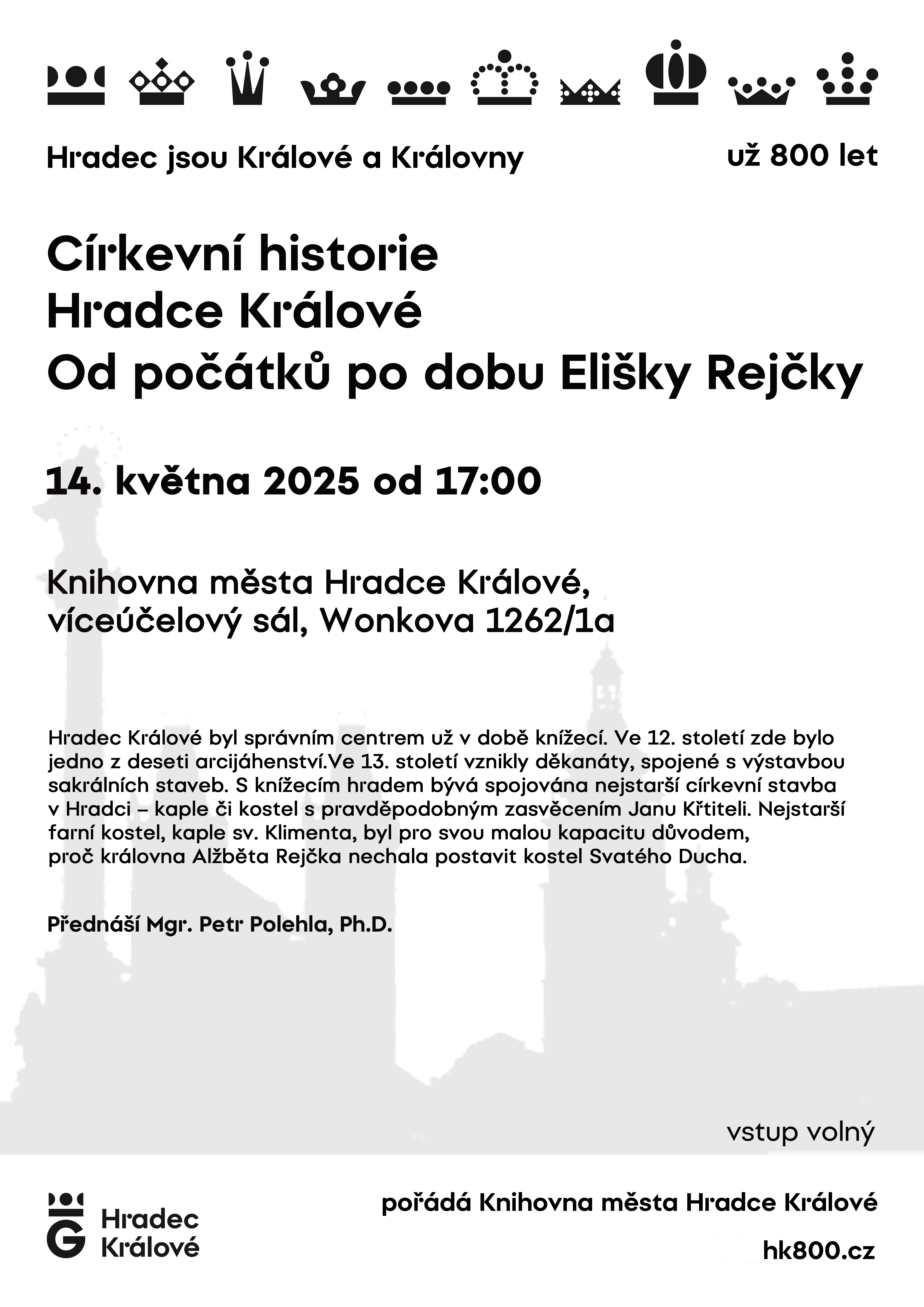 Církevní historie Hradce Králové: od počátků po dobu Elišky Rejčky